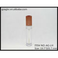 Transparente & leeren Kunststoff Runde Lip Gloss Tube AG-LH, AGPM Kosmetikverpackungen, benutzerdefinierte Farben/Logo